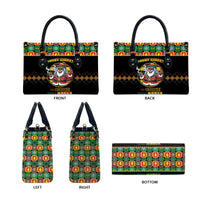 Jamaica Christmas Leather Bag Most Likely To Smoke With Santa - Wonder Print Shop