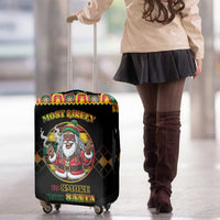 Jamaica Christmas Luggage Cover Most Likely To Smoke With Santa - Wonder Print Shop