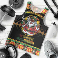 Jamaica Christmas Men Tank Top Most Likely To Smoke With Santa - Wonder Print Shop