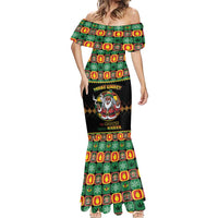 Jamaica Christmas Mermaid Dress Most Likely To Smoke With Santa - Wonder Print Shop