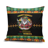 Jamaica Christmas Pillow Cover Most Likely To Smoke With Santa - Wonder Print Shop