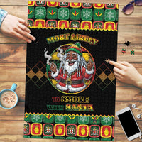 Jamaica Christmas Puzzle Most Likely To Smoke With Santa - Wonder Print Shop