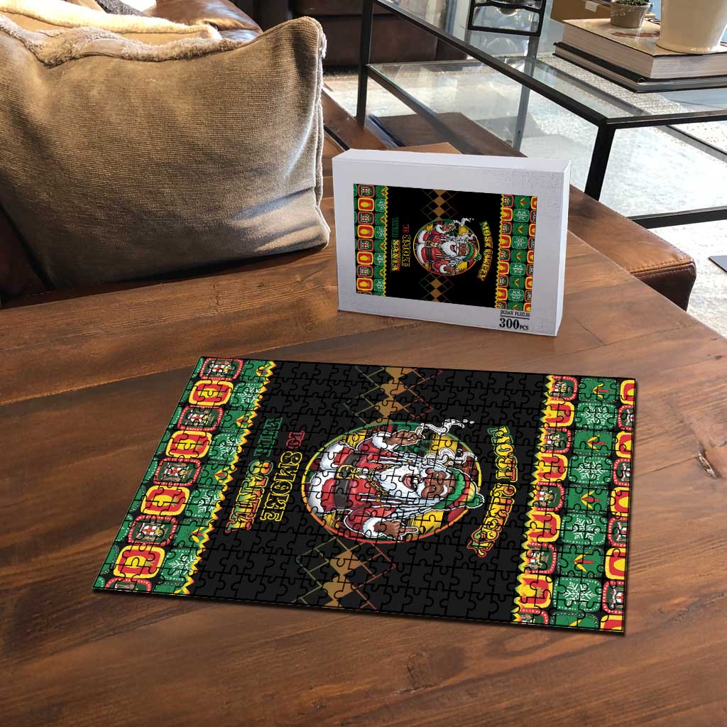 Jamaica Christmas Puzzle Most Likely To Smoke With Santa - Wonder Print Shop