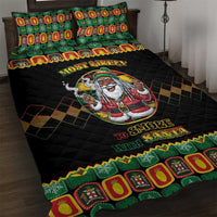 Jamaica Christmas Quilt Bed Set Most Likely To Smoke With Santa - Wonder Print Shop