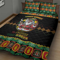Jamaica Christmas Quilt Bed Set Most Likely To Smoke With Santa - Wonder Print Shop