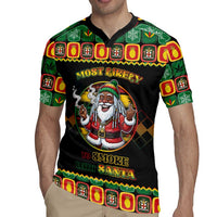 Jamaica Christmas Rugby Jersey Most Likely To Smoke With Santa - Wonder Print Shop