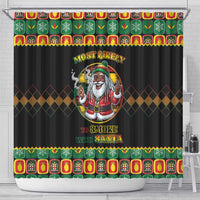 Jamaica Christmas Shower Curtain Most Likely To Smoke With Santa - Wonder Print Shop