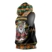 Jamaica Christmas Sleeveless Hoodie Most Likely To Smoke With Santa - Wonder Print Shop