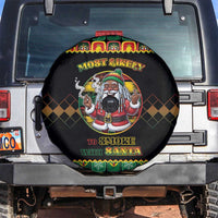Jamaica Christmas Spare Tire Cover Most Likely To Smoke With Santa - Wonder Print Shop