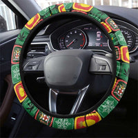 Jamaica Christmas Steering Wheel Cover Most Likely To Smoke With Santa - Wonder Print Shop