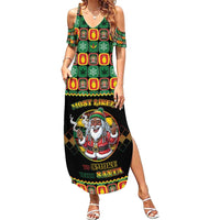 Jamaica Christmas Summer Maxi Dress Most Likely To Smoke With Santa - Wonder Print Shop