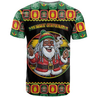 Jamaica Christmas T Shirt Most Likely To Smoke With Santa - Wonder Print Shop
