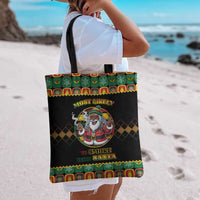 Jamaica Christmas Tote Bag Most Likely To Smoke With Santa - Wonder Print Shop