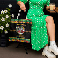 Jamaica Christmas Tote Bag Most Likely To Smoke With Santa - Wonder Print Shop