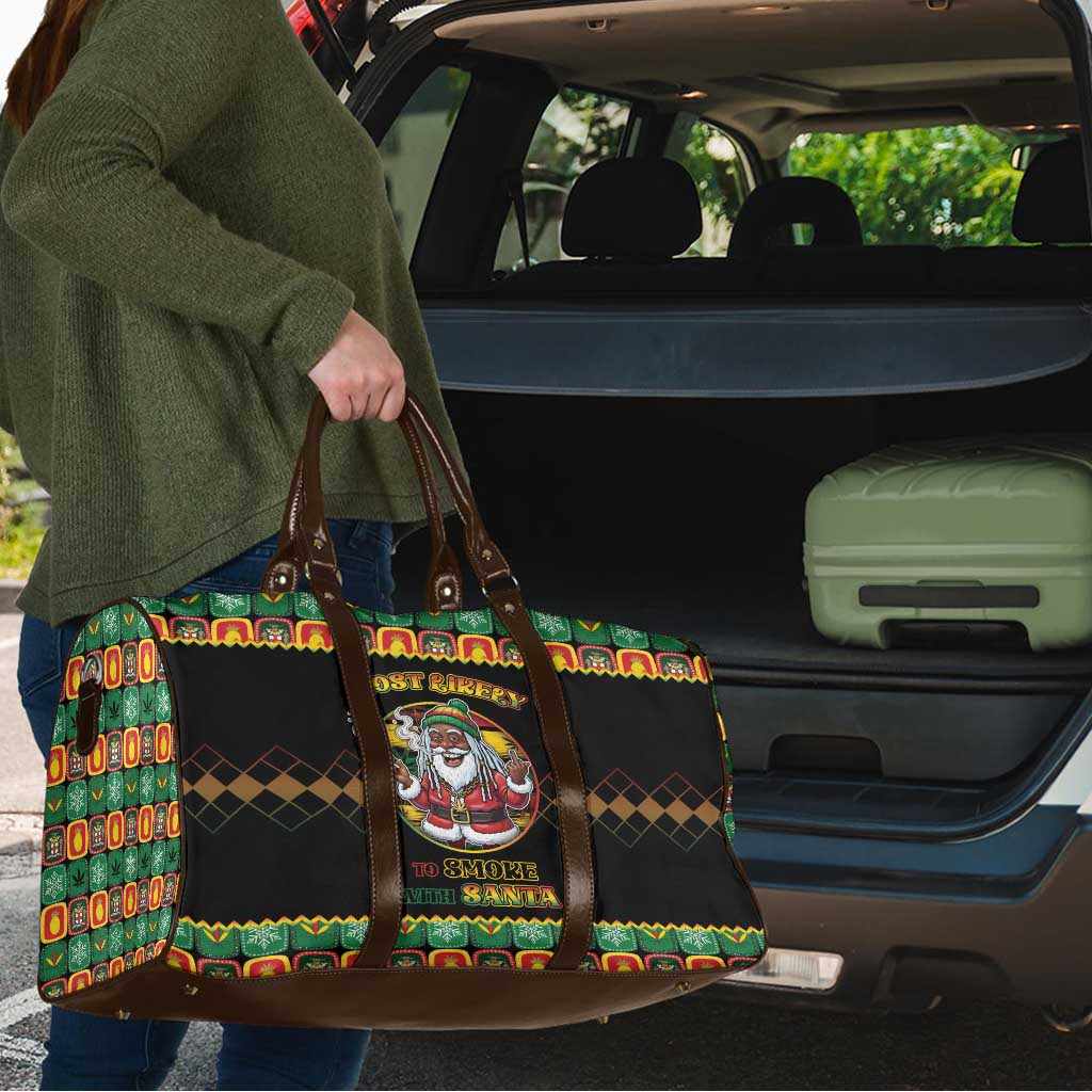 Jamaica Christmas Travel Bag Most Likely To Smoke With Santa - Wonder Print Shop