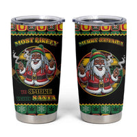 Jamaica Christmas Tumbler Cup Most Likely To Smoke With Santa - Wonder Print Shop