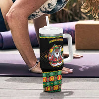 Jamaica Christmas Tumbler With Handle Most Likely To Smoke With Santa - Wonder Print Shop