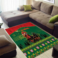 Portugal Christmas Area Rug Funny Galo De Barcelos - Wonder Print Shop