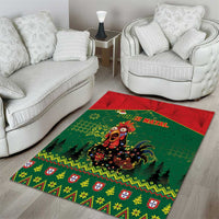 Portugal Christmas Area Rug Funny Galo De Barcelos - Wonder Print Shop