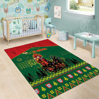 Portugal Christmas Area Rug Funny Galo De Barcelos - Wonder Print Shop
