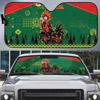 Portugal Christmas Auto Sun Shade Funny Galo De Barcelos - Wonder Print Shop
