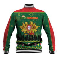 Portugal Christmas Baseball Jacket Funny Galo De Barcelos - Wonder Print Shop