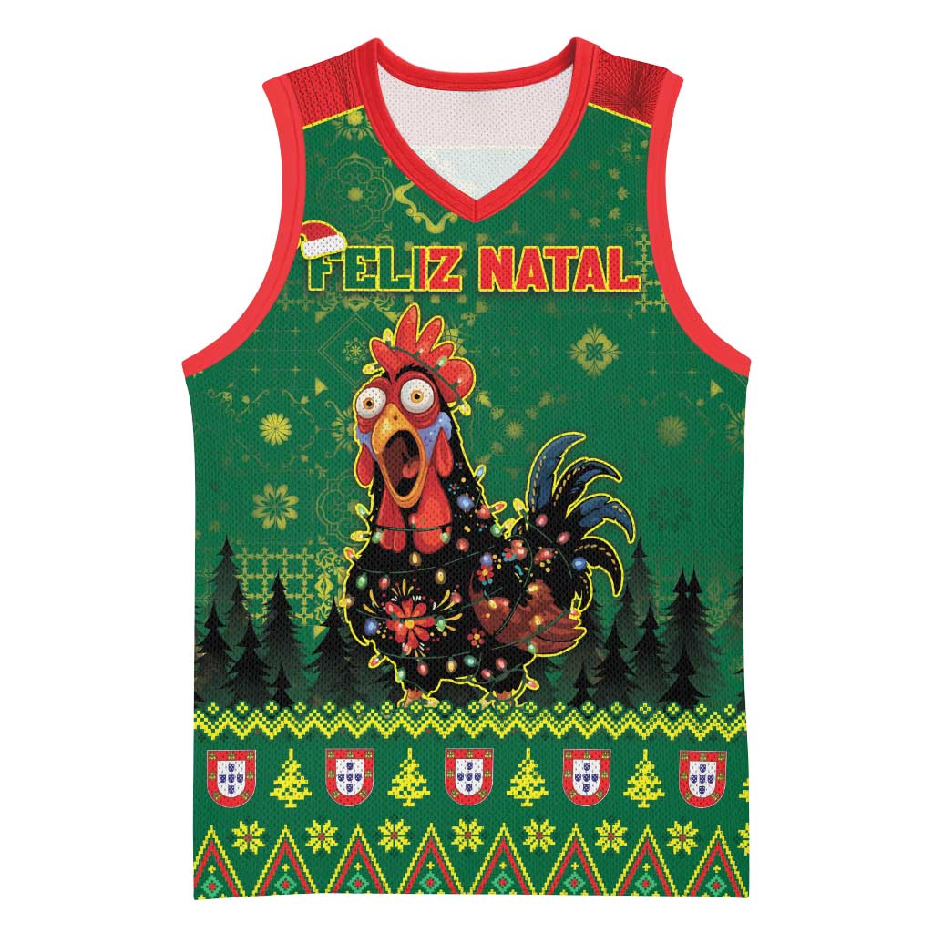 Portugal Christmas Basketball Jersey Funny Galo De Barcelos - Wonder Print Shop