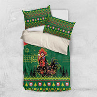 Portugal Christmas Bedding Set Funny Galo De Barcelos - Wonder Print Shop