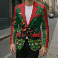 Portugal Christmas Blazer Funny Galo De Barcelos - Wonder Print Shop