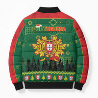 Portugal Christmas Bomber Puffer Jacket Funny Galo De Barcelos - Wonder Print Shop