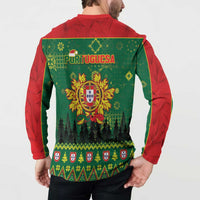 Portugal Christmas Button Sweatshirt Funny Galo De Barcelos - Wonder Print Shop