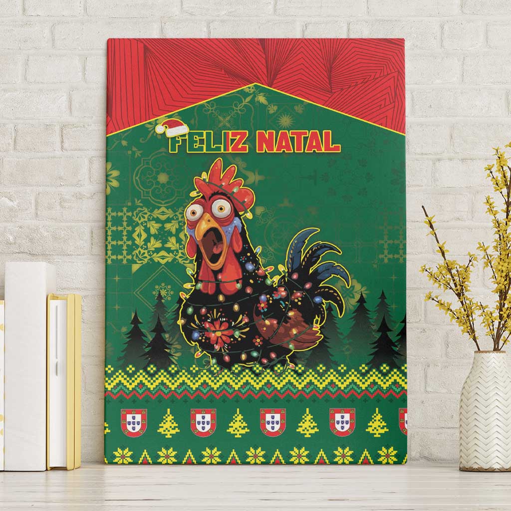 Portugal Christmas Canvas Wall Art Funny Galo De Barcelos - Wonder Print Shop