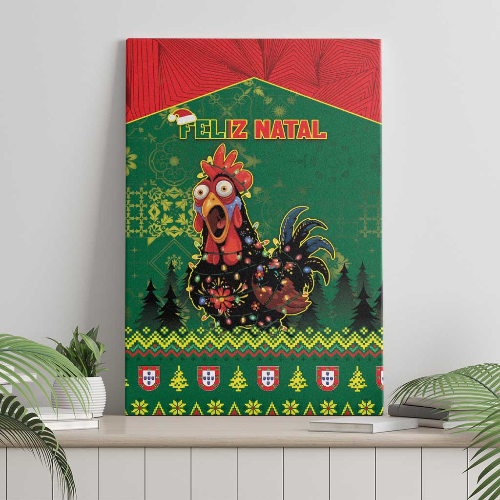 Portugal Christmas Canvas Wall Art Funny Galo De Barcelos - Wonder Print Shop