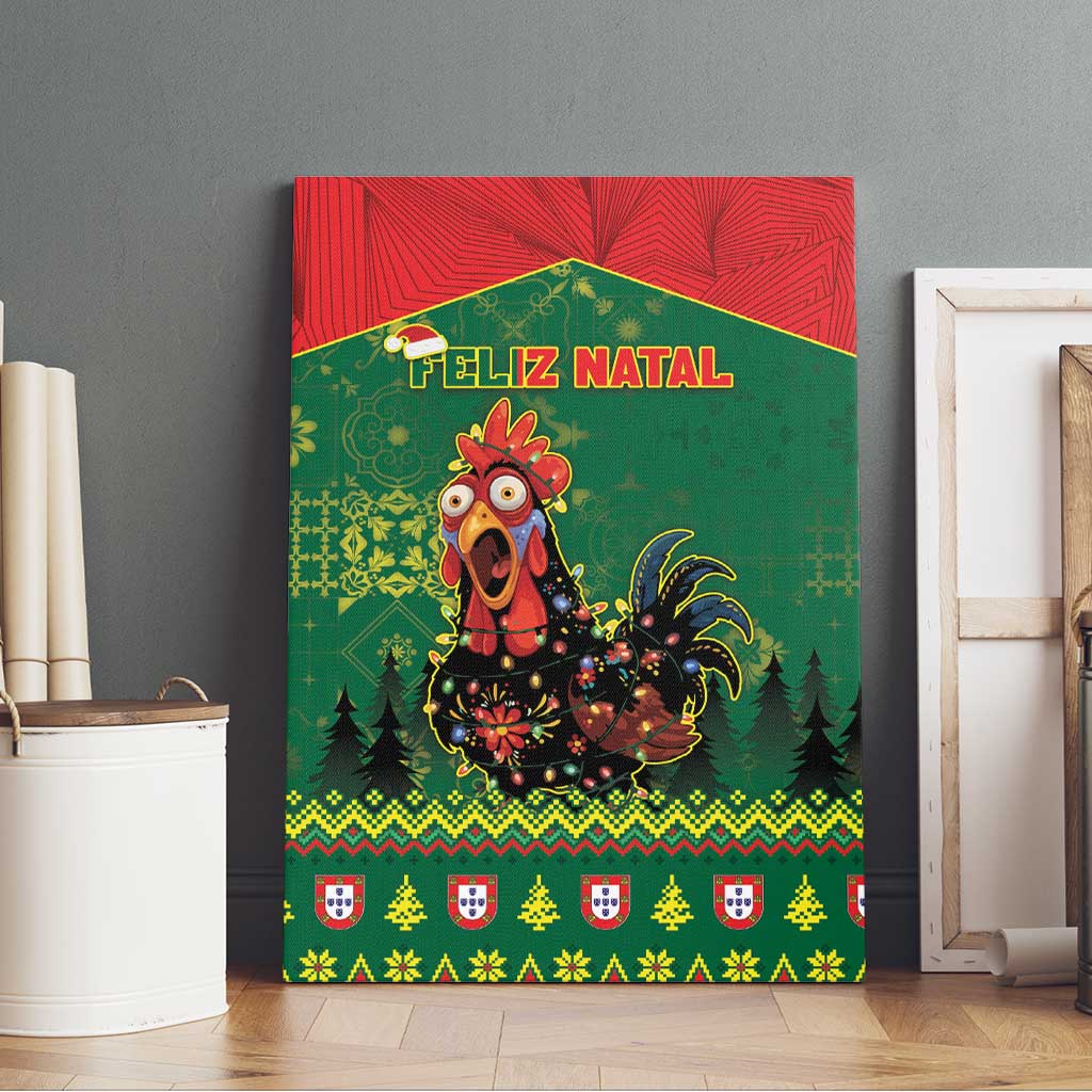 Portugal Christmas Canvas Wall Art Funny Galo De Barcelos - Wonder Print Shop