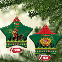Portugal Christmas Ceramic Ornament Funny Galo De Barcelos - Wonder Print Shop
