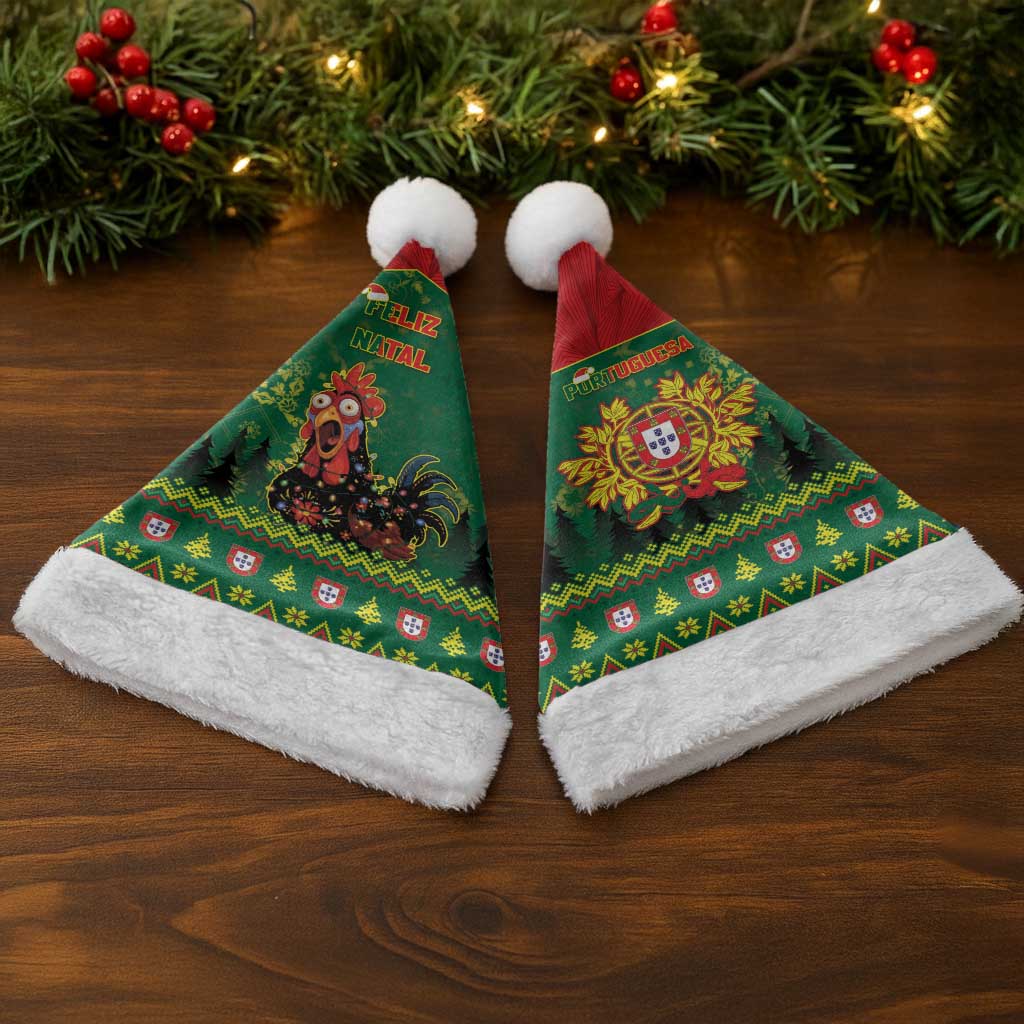 Portugal Christmas Santa Hat Funny Galo De Barcelos - Wonder Print Shop