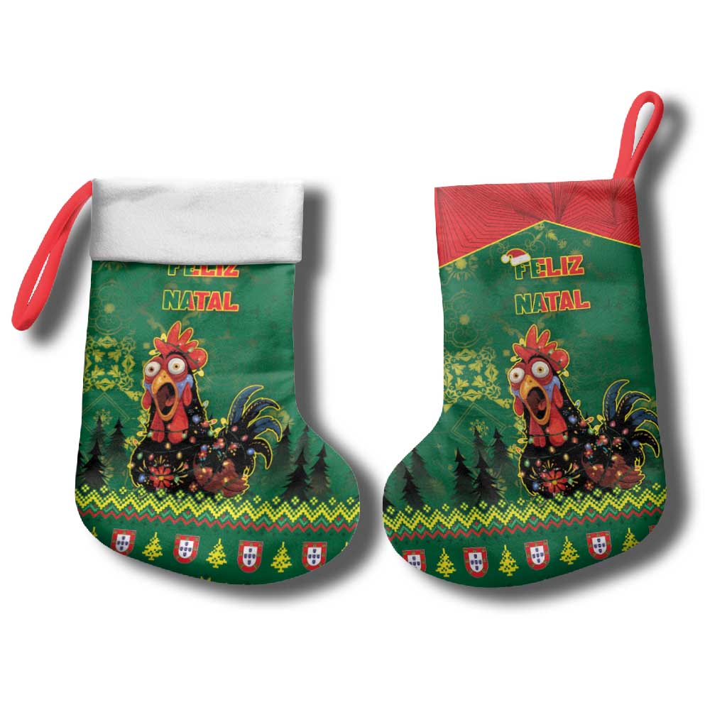 Portugal Christmas Stocking Funny Galo De Barcelos - Wonder Print Shop