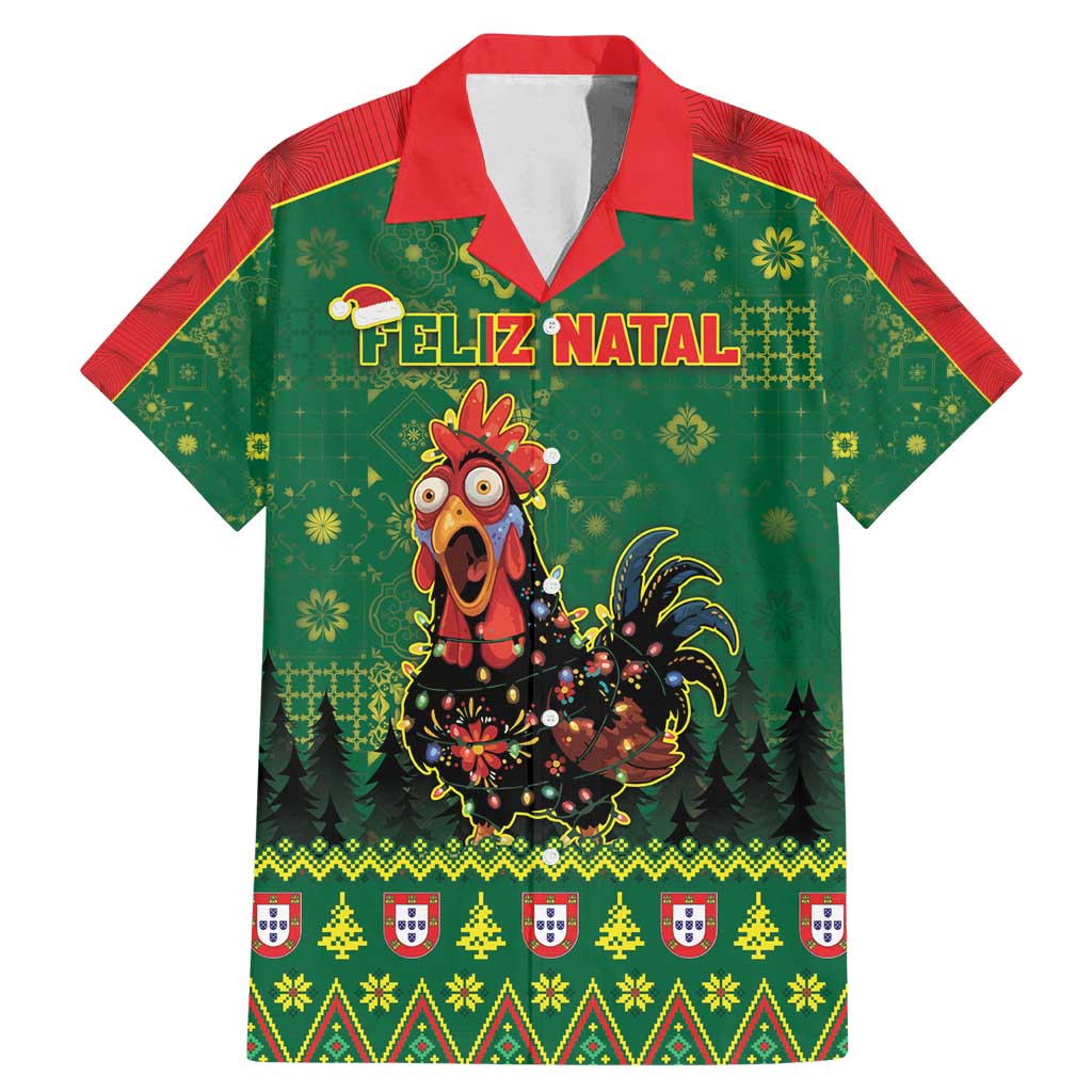 Portugal Christmas Family Matching Mermaid Dress and Hawaiian Shirt Funny Galo De Barcelos - Wonder Print Shop