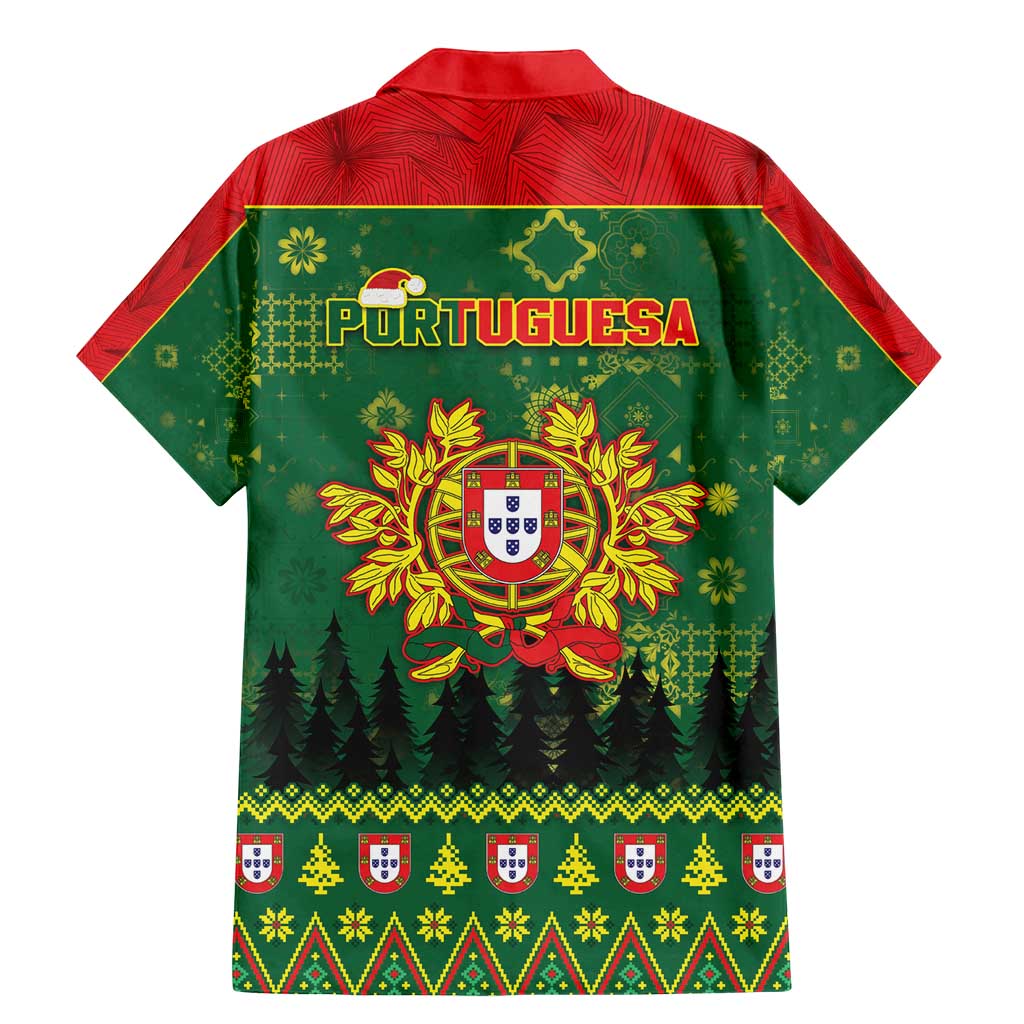 Portugal Christmas Family Matching Mermaid Dress and Hawaiian Shirt Funny Galo De Barcelos - Wonder Print Shop