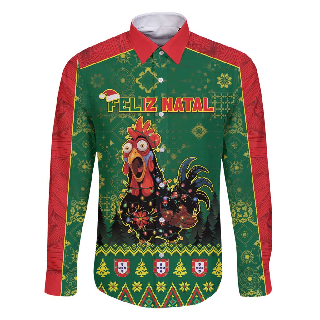 Portugal Christmas Family Matching Mermaid Dress and Hawaiian Shirt Funny Galo De Barcelos - Wonder Print Shop