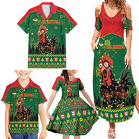 Portugal Christmas Family Matching Summer Maxi Dress and Hawaiian Shirt Funny Galo De Barcelos - Wonder Print Shop