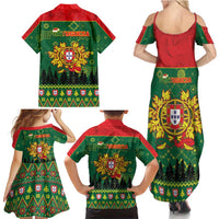 Portugal Christmas Family Matching Summer Maxi Dress and Hawaiian Shirt Funny Galo De Barcelos - Wonder Print Shop