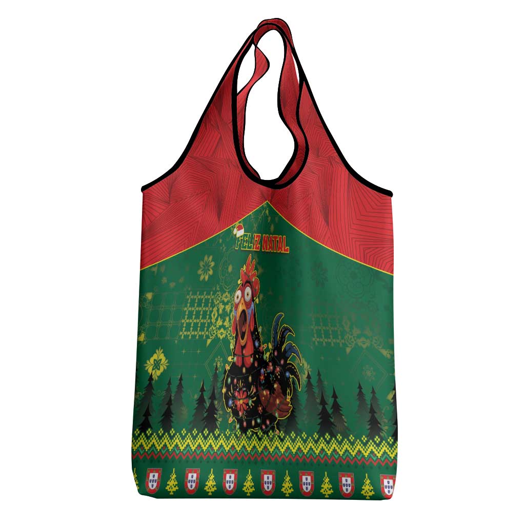 Portugal Christmas Grocery Bag Funny Galo De Barcelos - Wonder Print Shop