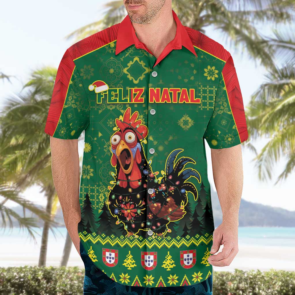 Portugal Christmas Hawaiian Shirt Funny Galo De Barcelos - Wonder Print Shop