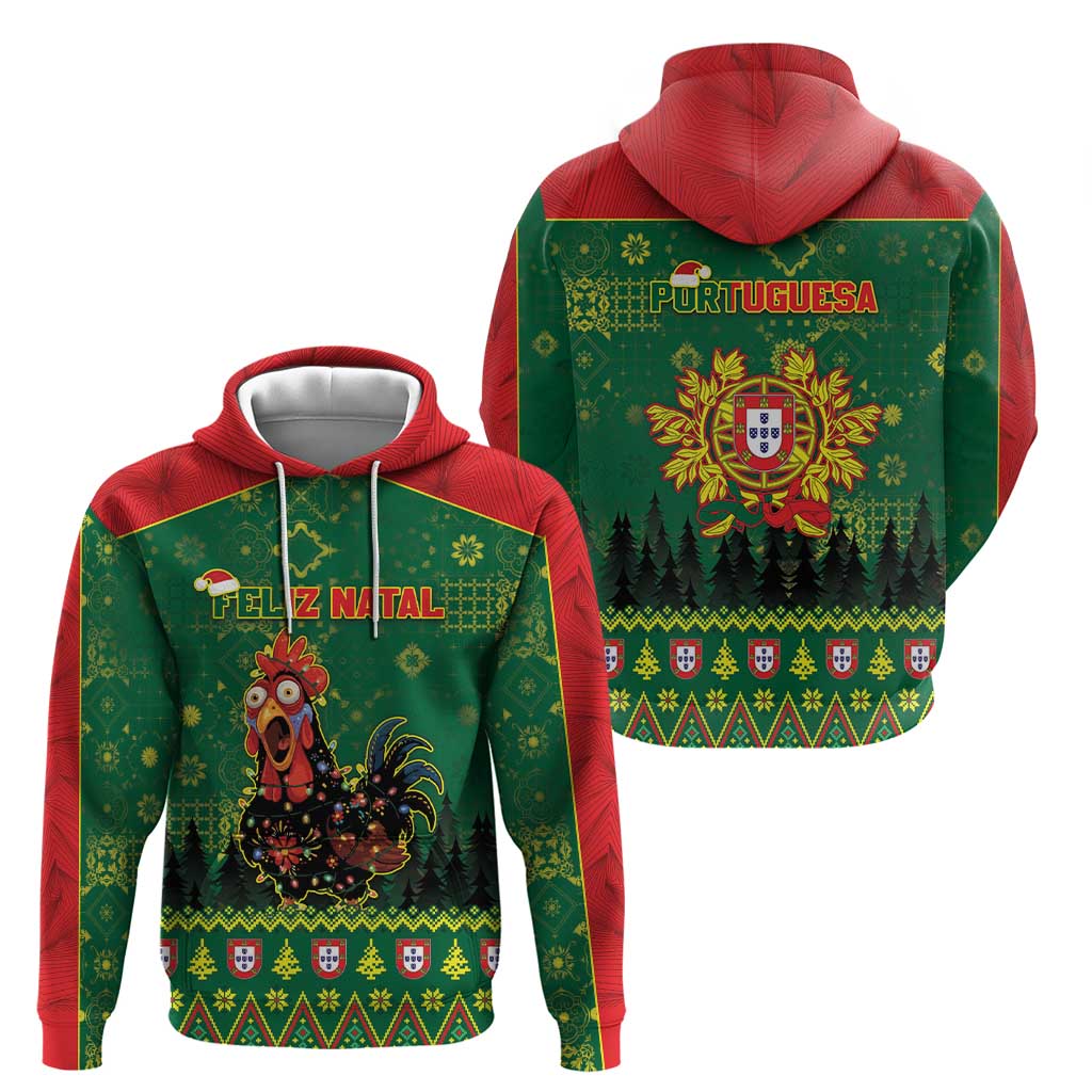 Portugal Christmas Hoodie Funny Galo De Barcelos - Wonder Print Shop
