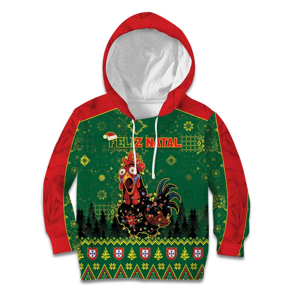 Portugal Christmas Kid Hoodie Funny Galo De Barcelos - Wonder Print Shop