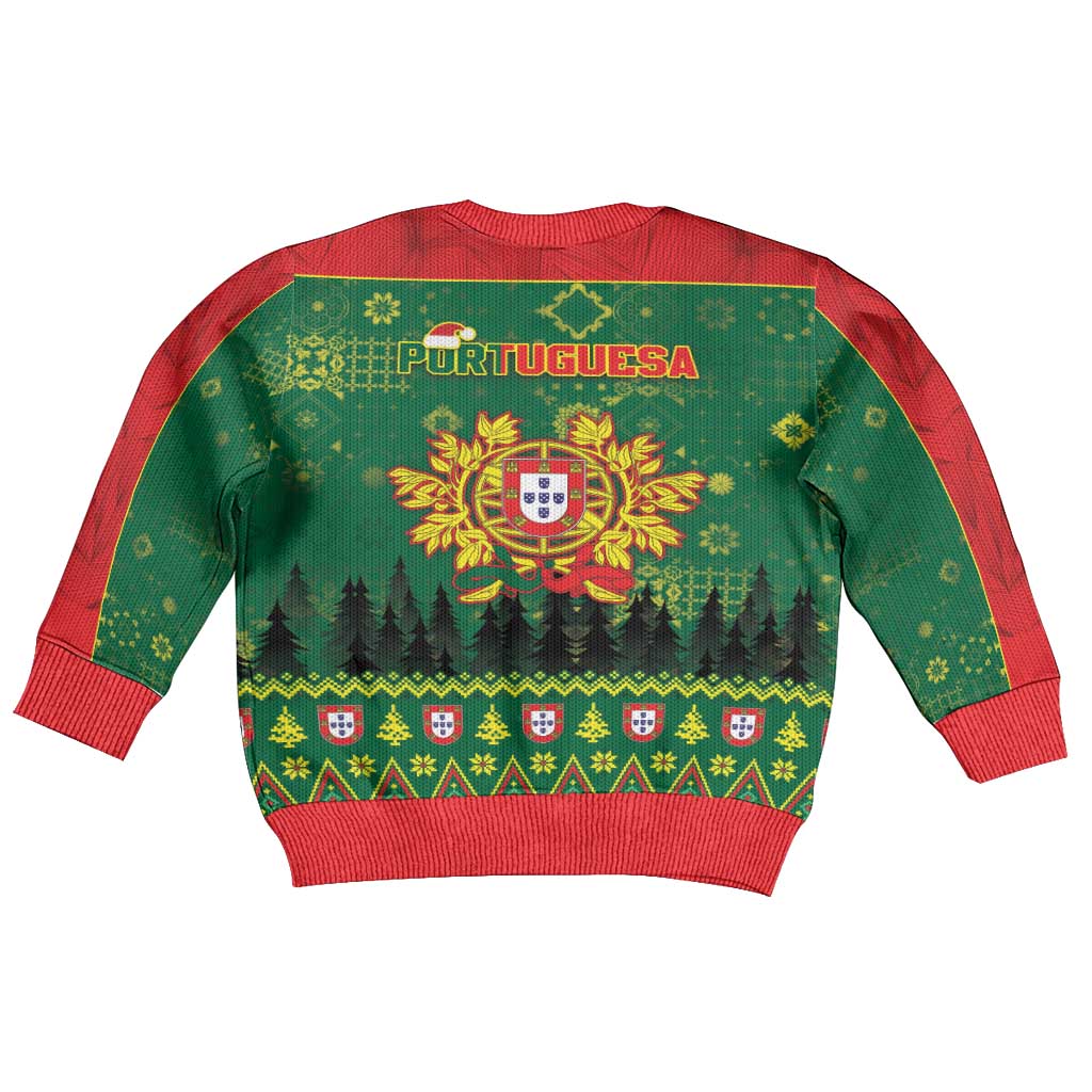 Portugal Christmas Kid Ugly Christmas Sweater Funny Galo De Barcelos - Wonder Print Shop