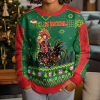 Portugal Christmas Kid Ugly Christmas Sweater Funny Galo De Barcelos - Wonder Print Shop