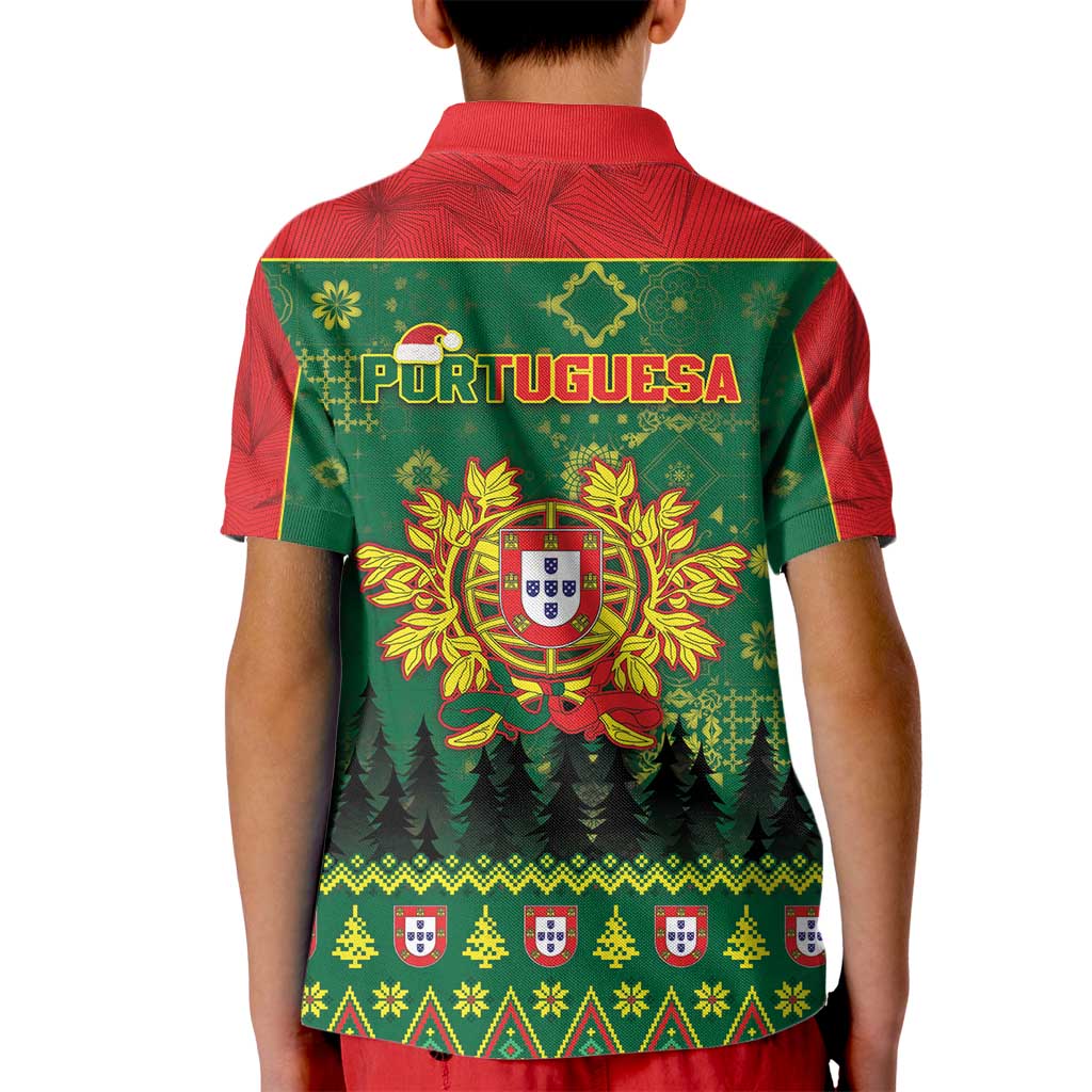 Portugal Christmas Kid Polo Shirt Funny Galo De Barcelos - Wonder Print Shop