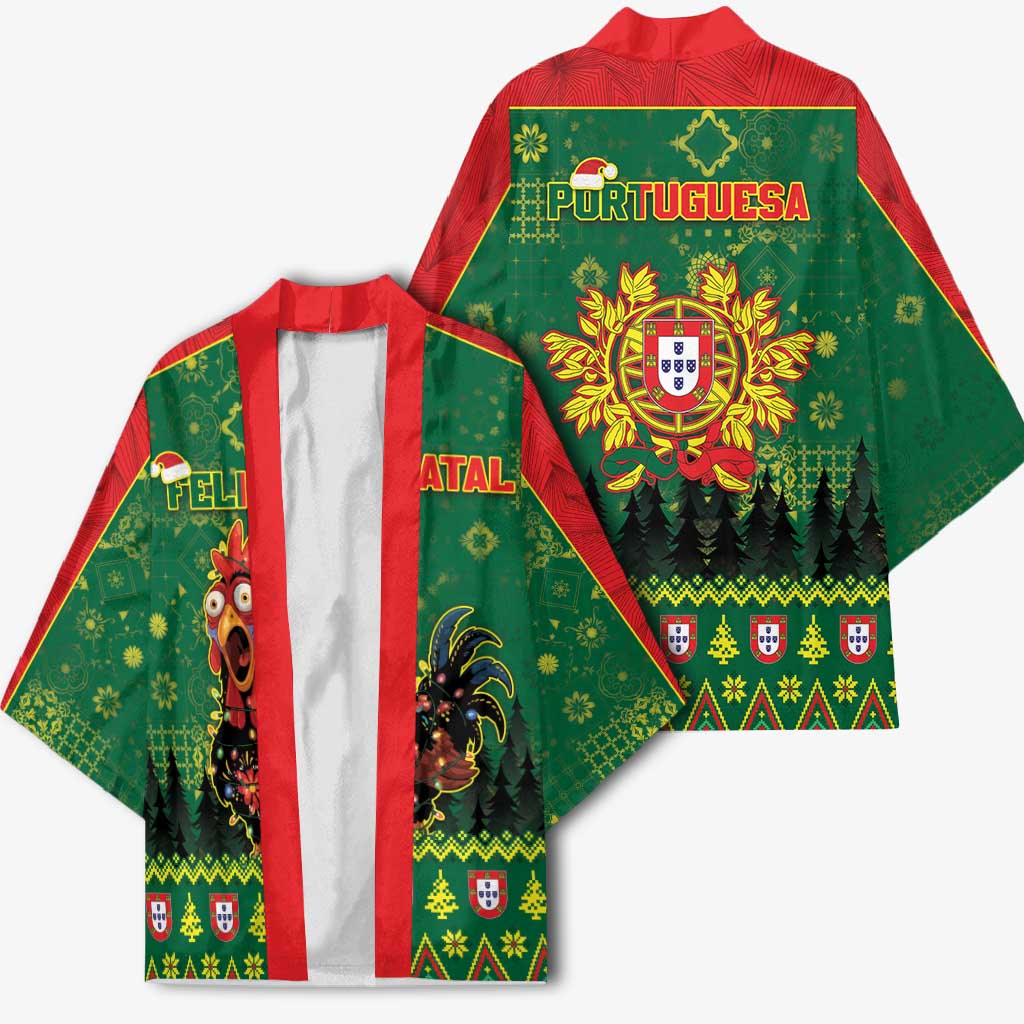 Portugal Christmas Kimono Funny Galo De Barcelos - Wonder Print Shop